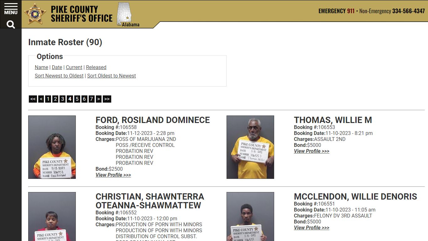 Inmate Roster (83) - Pike County Sheriff's Office